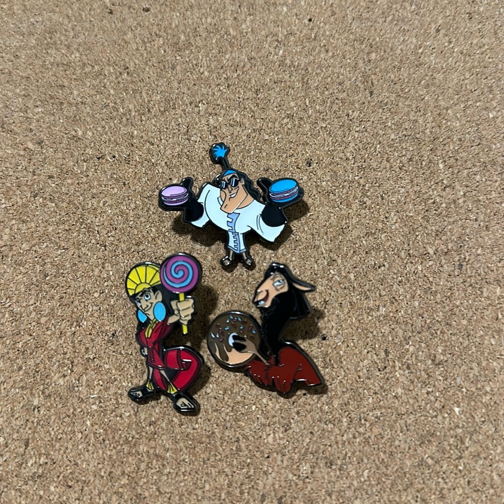 Loungefly Disney The Emperor's New Groove Sweets Blind Box Enamel Pin 3 pack